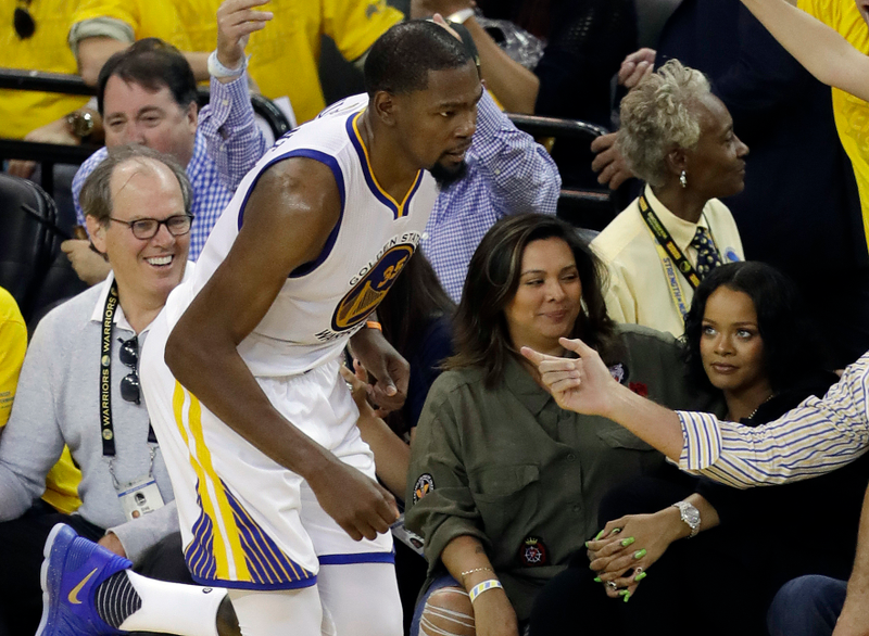 Kevin, Jenn, Rihanna, Cavs/GSW finals, via AP